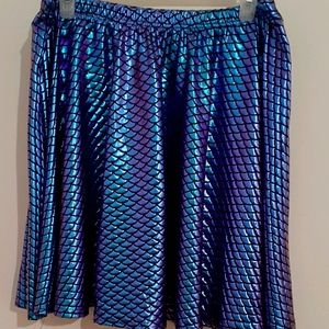 IRIDESCENT PURPLE GREEN MERMAID SKIRT 2X